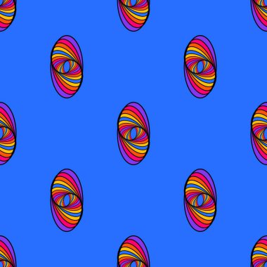 Renkli modern Dikişsiz desen arka plan. Hoş ve güzel vektör grafic çizim