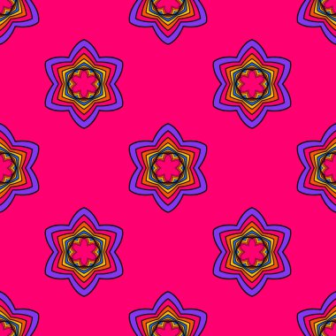 Renkli modern Dikişsiz desen arka plan. Hoş ve güzel vektör grafic çizim