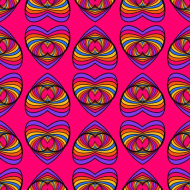 Renkli modern Dikişsiz desen arka plan. Hoş ve güzel vektör grafic çizim