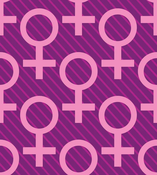 Sorunsuz pembe feminist desen arka plan. Venüs ayna. Hoş ve güzel vektör grapgic çizim