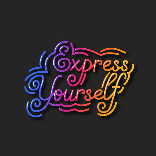 kendinizi yazıt yazı gökkuşağı el ifade