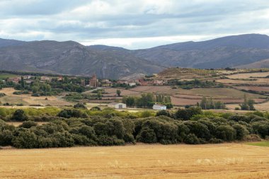 La Rioja 'nın (İspanya) kırsal manzarası)