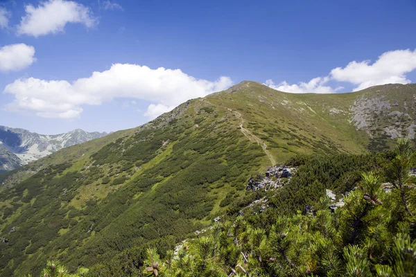 Paisagem Tartra Ocidental Trilha Para Pico Montanha Baraniec Eslováquia Tatras — Fotografia de Stock