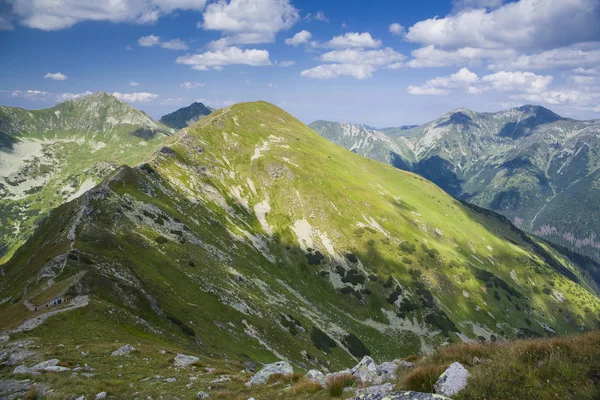 Trilha Montanha Para Baraniec Dos Picos Mais Altos Tatras Ocidental — Fotografia de Stock