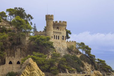 Lloret de Mar / Spain - June 27, 2018: Castell d'en Plajan on the Costa Brava in Lloret de Mar, Spain.
