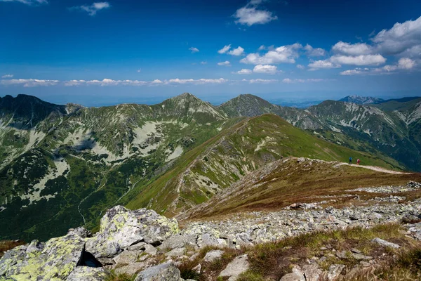 Paisagem Das Montanhas Tatra Ocidentais Vista Pico Baraniec Uma Montanha — Fotografia de Stock
