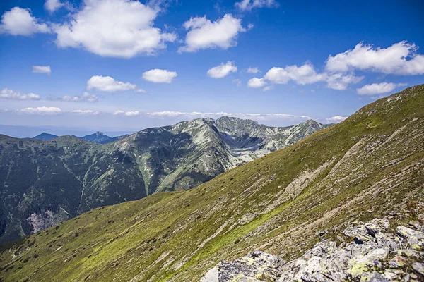 Paisagem Tartra Ocidental Trilha Para Pico Montanha Baraniec Eslováquia Tatras — Fotografia de Stock