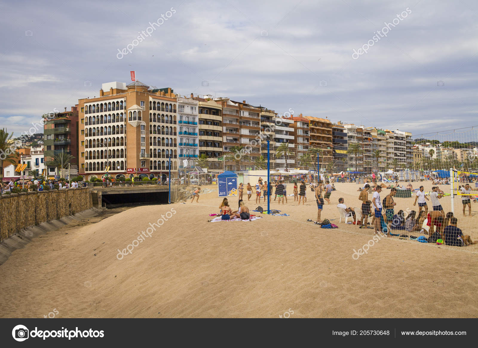 Barcellona Spagna Giugno 2018 Spiaggia Bellissima Città