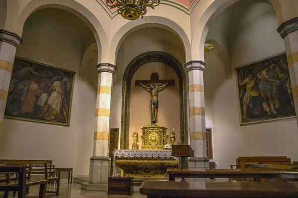 Lloret Mar Španělsko Červen 2018 Interior Kaple Lloret Mar Kostel — Stock fotografie
