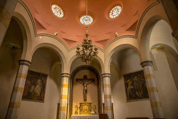 Lloret Mar España Junio 2018 Capilla Interior Lloret Mar Iglesia —  Fotos de Stock