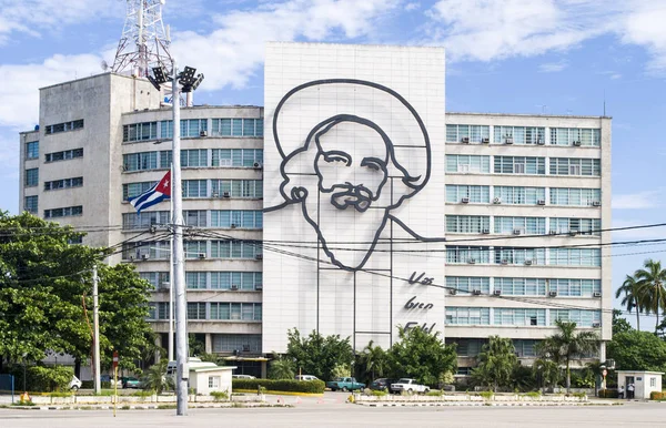 Havana Cuba November 2017 Plaza Revolucion Gezicht Camilo Cienfuegos Havana — Stockfoto