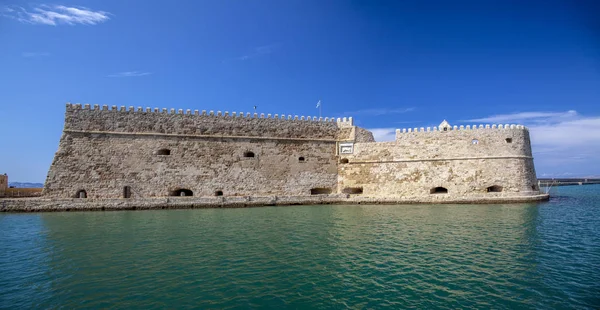 Fortaleza Koules Heraklion Ilha Creta Grécia Fortaleza Koules Mar Atração — Fotografia de Stock