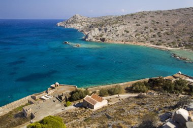 Adada Spinalonga kale üzerinden görüntülemek.
