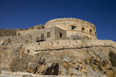 Spinalonga kale Girit, Yunanistan adada.