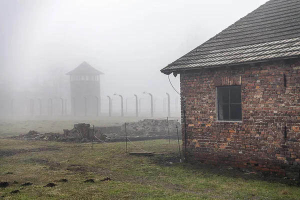 Oswiecim Auschwitz Birkenau Poland February 2019 Auschwitz Birkenau Concentration Camp — Zdjęcie stockowe