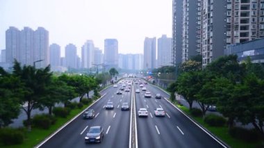 Chengdu şehrinin manzarası