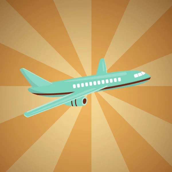 便宜的航班。飞行概念。提供航班。向量动画片. — 图库矢量图片
