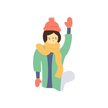 Kardeş dalga el ve dilek iyi gün illüstrasyon