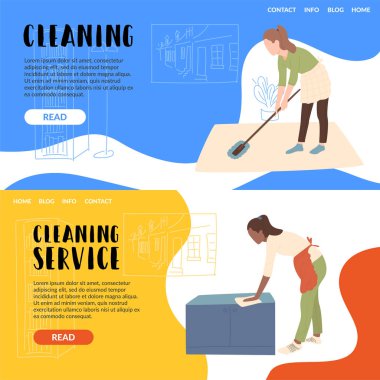 Kız bir bez onun elinde tutan ve toz losyonları