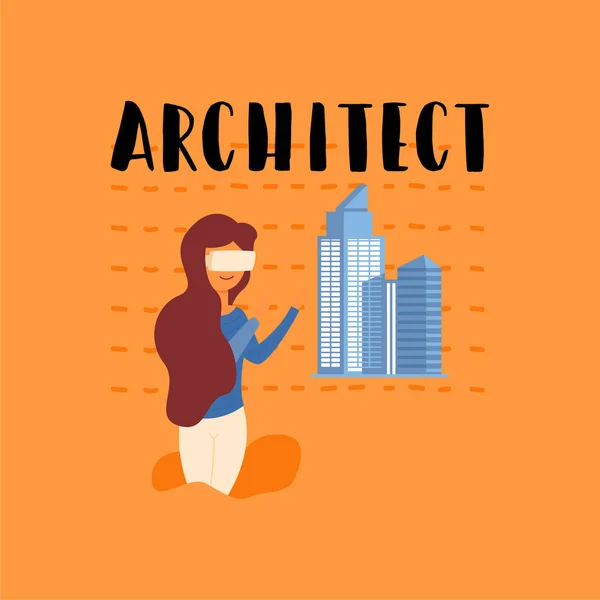 Mujer en un curso de arquitectura . — Foto de stock gratuita