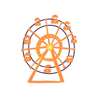 Reklam afişi cazibesi elle çizilmiş, çizgi film.