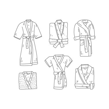 Parlak poster, el yapımı bornoz, karikatür..