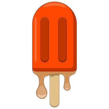 Eriyen Turuncu Dondurma Bir Yaz Muamelesi