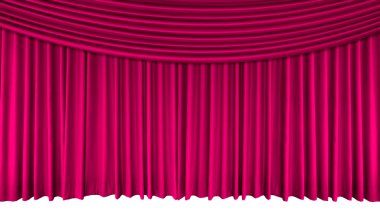 Pembe perde, boş tiyatro, opera salonu ya da sinema, pembe ipek perde..