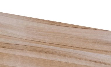 Beyaz arkaplanda izole edilmiş tahta tablonun üst görünümü.