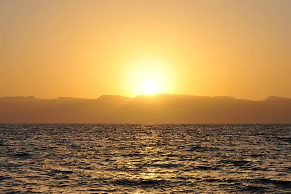 Закат Над Красным Морем — стоковое фото