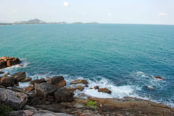 Vista Mar Pedras Costeiras — Fotografia de Stock