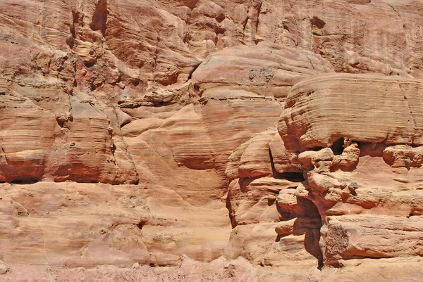 Gamla Klippor Petra Jordanien Stockfoto