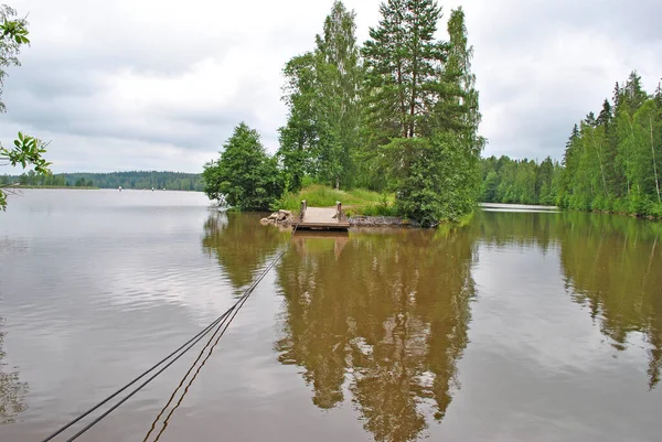 Малый Паром Сайменскому Каналу Финляндия — стоковое фото