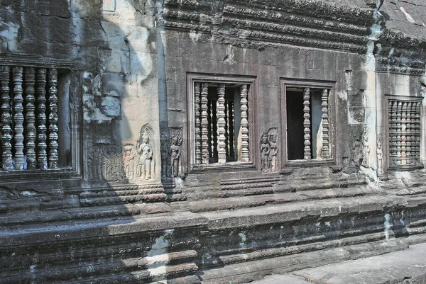 Antiguas Paredes Del Templo Angkor Wat — Foto de Stock