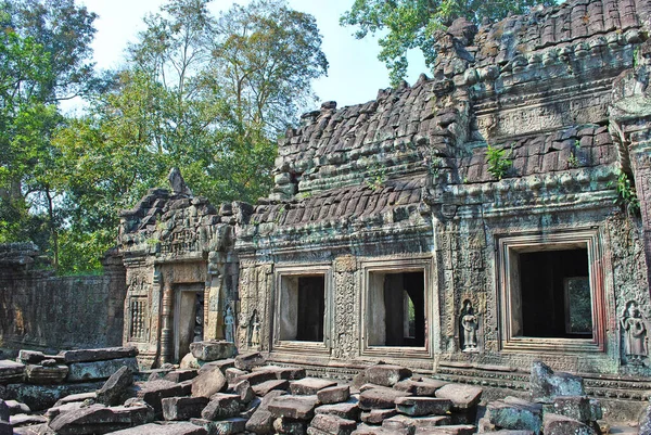 Preah Khan寺的古代遗址 柬埔寨吴哥 — 图库照片