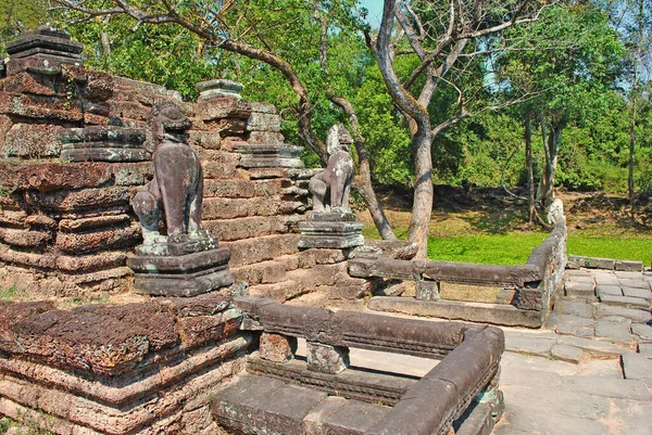 吴哥窟Preah Khan寺楼梯 — 图库照片