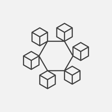 Cryptocurrency ve blockchain simgeler veya Logo.