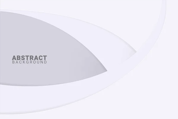 Fond Blanc Abstrait Avec Des Lignes Lisses Papier Art — Image vectorielle