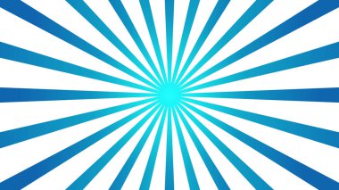 Yıldız patlaması etkisi ile mavi arka plan. ve Sunburst bea