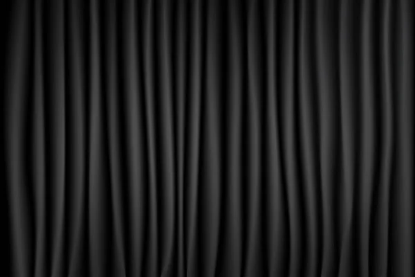 Fondo de escena de teatro de cortina en blanco y negro. Contexto — Vector de stock