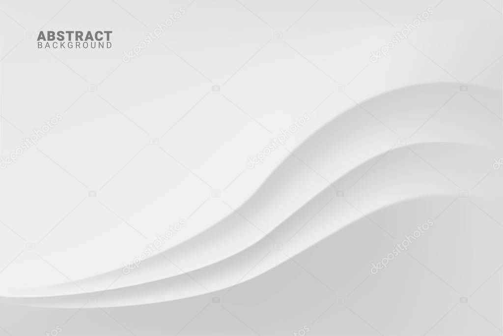 Abstract White and Grey Background. 