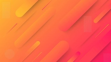 Soyut degrade geometrik arka plan. Trendli basit şekiller