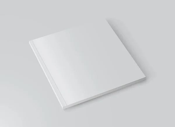 Gerçekçi beyaz kitap mock up şablon arka plan. Boş kapak