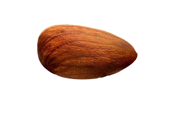 Close up almond isolated on white background. — Stock Photo, Image