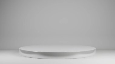 3D canlandırma sahnesi kazanan podyum beyaz arkaplan