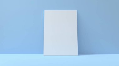 3D afiş poster şablonu arka planı. 3B görüntüleme