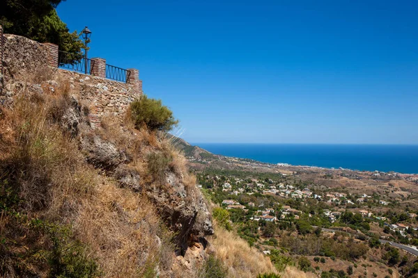 Paesaggio Veduta Fuengirola Dal Ponte Osservazione Nel Villaggio Mijas — Foto Stock