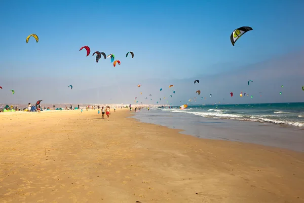 Tarifa Beach Kite Surfing Beach Southern Spain Costa Del Sol — Stock Photo, Image