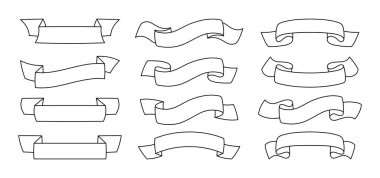 Kurdele boş eski koleksiyon çevresi bant