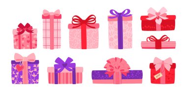 Hediye kutusu Sevgililer Günü düz set kutuları sürpriz